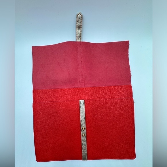 NWOT Red Vegan Leather Portfolio
Pouch Clutch - Picture 4 of 7